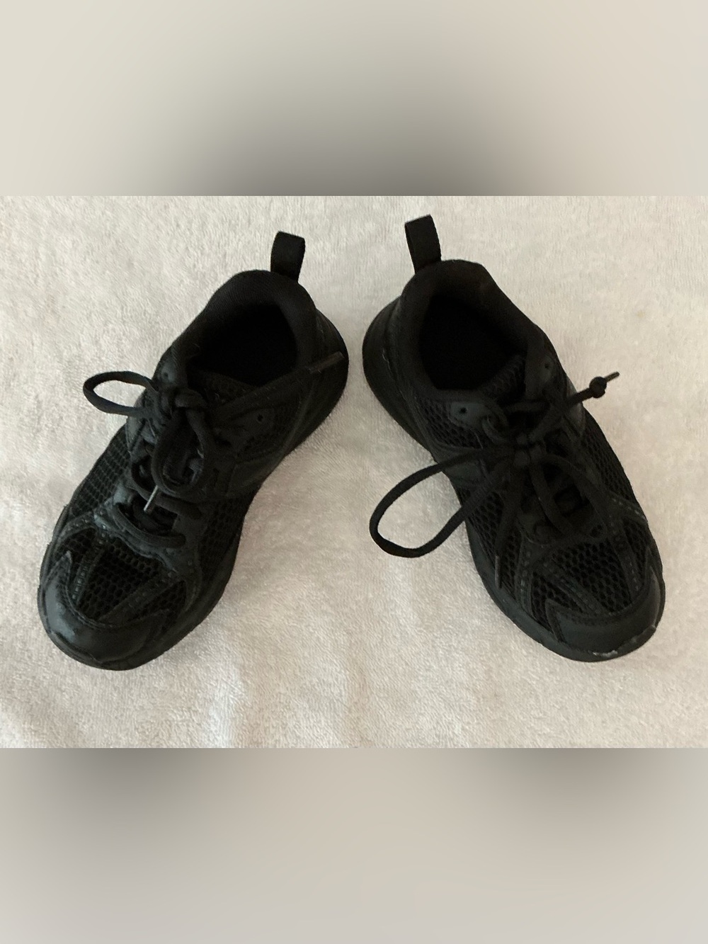 Kids Black Athletic Sneakers - Pony - Size Toddler 12 - Lightweight Comfort